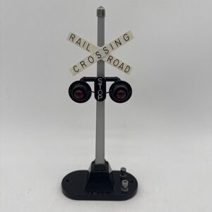 MTH O Guage Railroad Crossing Flasher Signal Accessory For Model Trains